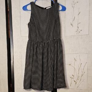 LOFT Black and White Halter A-Line Dress for Weddings